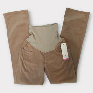 Two Hearts Womens Maternity Corduroy Jeans Size S Straight Leg Pants